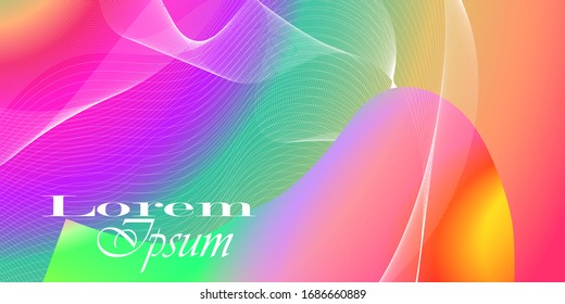 Iridescent, shiny, holographic, unicorn color. Magic cover design, hipster colorful background.