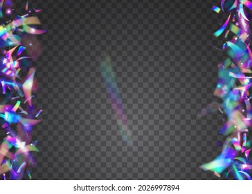 Iridescent Sparkles. Holiday Art. Kaleidoscope Background. Unicorn Foil. Blur Prism. Pink Disco Glitter. Light Texture. Party Prismatic Serpentine. Blue Iridescent Sparkles