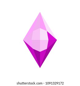 Iridescent stone icon. Flat illustration of iridescent stone vector icon for web.