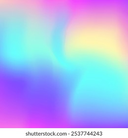 Iridescent Texture. Blue Metal Background. Blur Gasoline Brochure. Plastic Foil. Abstract Gradient. Metalic Mesh. Hologram Gradient. Shiny Effect. Pink Iridescent Texture