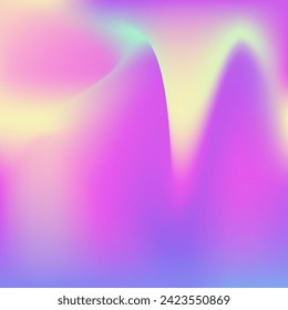 Reizende Textur. Blue Pop Gradient. Weiches Bild. unscharfe Futuristische Broschüre. Pearleszenter Hintergrund. Hologramm-Hintergrund. Cosmos Cover. Kawaii-Karte. Violettextur