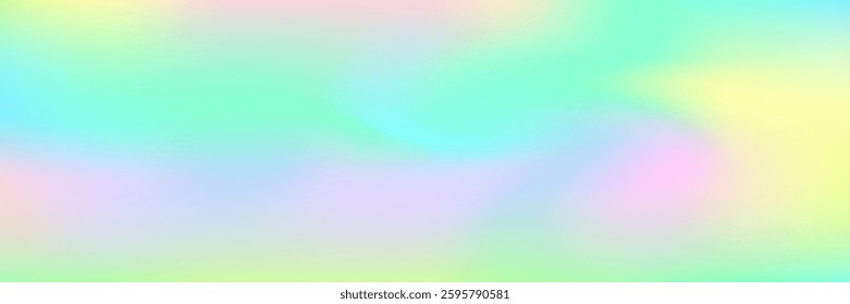 Iridescent Texture. Blur Vector. Pop Geometric Backdrop. Retro Foil. Abstract Gradient. Hippie Metal Background. Pearlescent Gradient. Hipster Mesh. Green Iridescent Texture