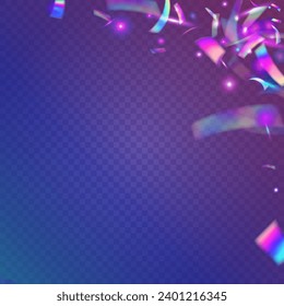 Iridescent Texture. Cristal Effect. Violet Blur Background. Disco Flare. Bright Art. Retro Vaporwave Wallpaper. Digital Foil. Carnival Tinsel. Pink Iridescent Texture