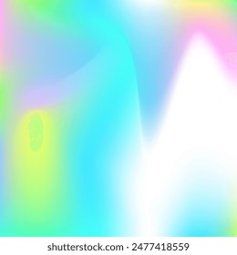 Iridescent Texture. Digital Foil. Neon Glitter. Soft Light. Hologram Gradient. Shiny Spectrum Backdrop. Pearlescent Gradient. Tie Dye Retro Background. Blue Iridescent Texture