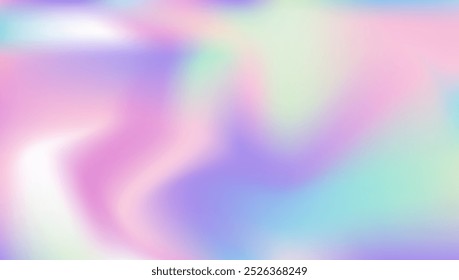 Iridescent Texture. Fashion Flyer. Neon Multicolor Template. Abstract Gradient. Retro Glitter. Pearlescent Gradient. Pastel Light. Violet Metal Background. Purple Iridescent Texture
