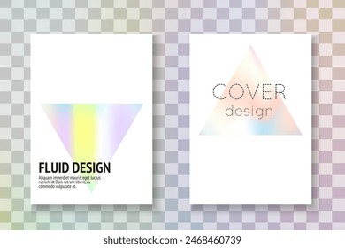 Textura irisada. Patrón de degradado. Ilustración retro de negocios. Forma geométrica. Vector Antiguas. Diseño cromado. Tapa de geometría rosa. Textura iridiscente violeta