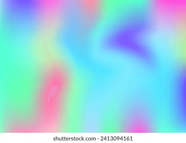 Iridescent Texture. Graphic Flyer. Blur Creative Backdrop. Abstract Background. Pink Retro Gradient. Rainbow Fluid. Holographic Background. Metal Poster. Purple Iridescent Texture