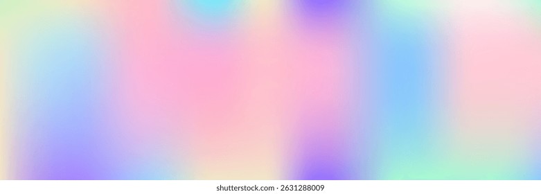 Textura Iridescente. Gradiente do holograma. Fundo Retrô Rosa. Capa Moderna. Desfocar Convite Futurista. Cosmos Light. Gradiente abstrato. Padrão de metal. Textura iridescente violeta