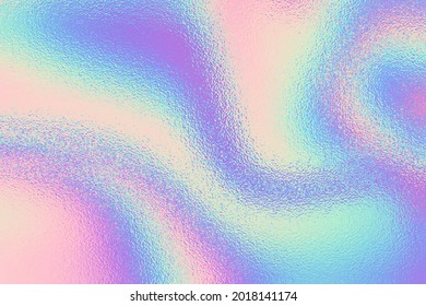 Iridescent texture. Holographic background. Hologram gradient
neon color. Foil effect. Rainbow graphic. Chrome cosmic design for prints. Holography pattern. Pearlescent ombre. Pastel patern. Vector - Shutterstock ID 2018141174