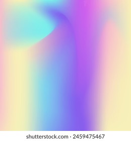 Iridescent Texture. Holographic Gradient. Shiny Geometry Backdrop. Abstract Gradient. Pink Neon Background. Liquid Cover. Bright Card. Soft Concept. Blue Iridescent Texture