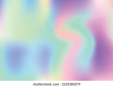 Reizende Textur. Metall-Benzin-Hintergrund. Blue Pop Gradient. Abstrakter Hintergrund. Hologramm-Hintergrund. unscharfer Effekt. Kawaii Flyer. Regenbogenfoil. violetter Textur