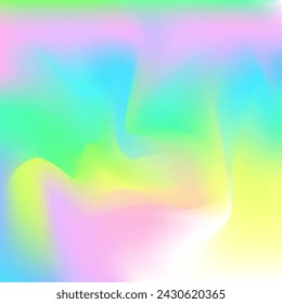 Iridescent Texture. Neon Glitch. Trendy Light. Pearlescent Background. Tie Dye Pop Gradient. Shiny Paper. Holographic Background. Blur Creative Template. Green Iridescent Texture