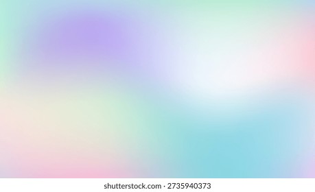Textura iridiscente. Vector de neón. Tarjeta de moda. Desenfocar folleto de Espectro. Degradado perlado. Fondo de metal rosa. Fondo holográfico. Líquido plástico. Textura iridiscente violeta