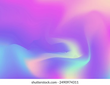 Iridescent Texture. Pastel Mesh. Pearlescent Background. Pink Shiny Gradient. Blur Creative Illustration. Modern Fluid. Holographic Gradient. Neon Concept. Purple Iridescent Texture