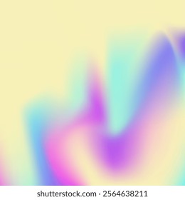 Iridescent Texture. Pearlescent Background. Bright Fluid. Metal Surface. Cosmos Light. Soft Creative Illustration. Holographic Gradient. Blue Shiny Gradient. Pink Iridescent Texture