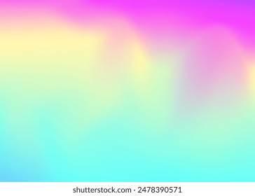 Iridescent Texture. Pop Design. Rainbow Mesh. Pearlescent Gradient. Holographic Background. Shiny Multicolor Template. Chrome Card. Purple Blur Gradient. Pink Iridescent Texture