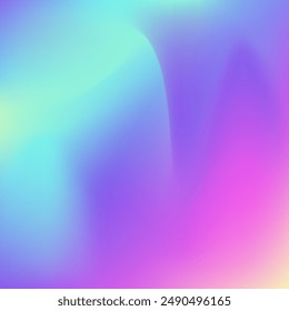 Iridescent Texture. Retro Effect. Pink Pop Background. Unicorn Card. Cosmos Light. Abstract Gradient. Neon Geometry Brochure. Holographic Gradient. Blue Iridescent Texture