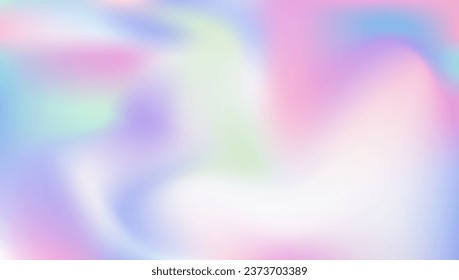 Iridescent Texture. Retro Spectrum Template. Rainbow Mesh. Holographic Gradient. Trendy Cover. Pearlescent Background. Metal Poster. Purple Shiny Background. Pink Iridescent Texture