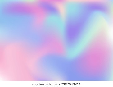 Iridescent Texture. Retro Surface. Holographic Background. Fantasy Fluid. Soft Multicolor Invitation. Pink Shiny Background. Pearlescent Gradient. Digital Light. Violet Iridescent Texture