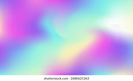 Iridescent Texture. Soft Concept. Purple Blur Gradient. Abstract Background. Pearlescent Background. Neon Minimalist Template. Digital Flyer. Unicorn Light. Pink Iridescent Texture