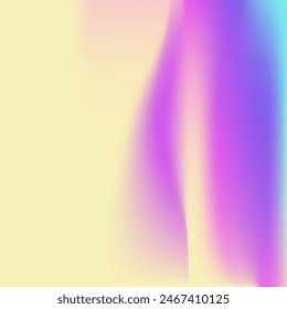 Iridescent Texture. Vintage Fluid. Abstract Gradient. Blue Pop Background. Neon Glitter. Hologram Gradient. Chrome Mesh. Soft Multicolor Template. Violet Iridescent Texture