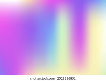 Iridescent Texture. Violet Soft Background. Pearlescent Gradient. Modern Mesh. Kawaii Light. Holographic Gradient. Metal Poster. Blur Multicolor Illustration. Pink Iridescent Texture