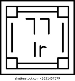 Iridium Filled Style Icon Design