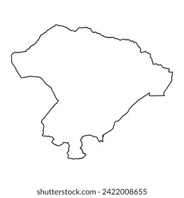 Iringa Region map, administrative division of Tanzania. Vector illustration.