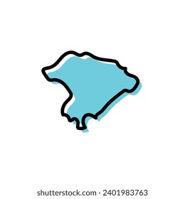 Iringa region of Tanzania vector map illustration.