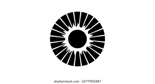 Iris anatomical poster. Human eye structure. Controlling the diameter and size of the pupil. Concept of vision. The amount of light reaching the retina, medical flat vector illustration