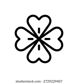 Iris Icon Flower Line Design Style Vector