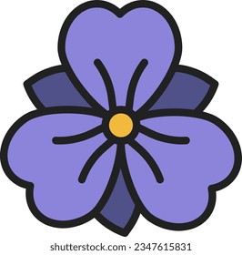 Iris Icon image. Suitable for mobile application.