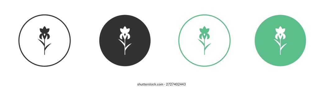 Conjunto de conceitos dos ícones da íris. Ilustrações de vetor de glifo