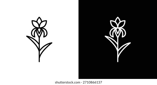 Iconos del iris. iconos del vector del dibujo de la línea