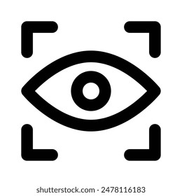 Iris recognition vector design in editale style