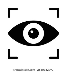 Iris recognition vector design in editale style