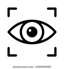 Iris recognition vector design in editale style