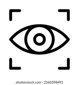 Iris recognition vector design in editale style