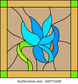 iris stained glass