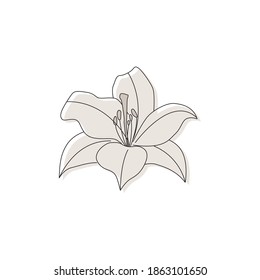 Iris vector. Floral element for logo, banner, cover, invitation, greeting card,