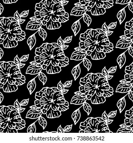 Iris vector illustration.  Birthday card. Doodle style. Design, print, logo, symbol, decor, textile, paper.