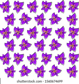 Iris wallpaper, illustration, vector on white background.