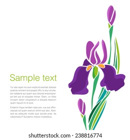 Irises - illustration