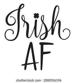 Antecedentes de AF irlandés citas positivas inspiradoras, motivacionales, tipografía, diseño de letras