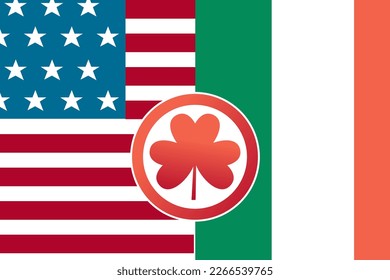 Irish american heritage month vector design illustration. celebrating the contributions of irish-americans in the nations.