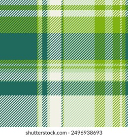 Irish background vector fabric, countryside plaid pattern tartan. Checks check textile seamless texture in teal and white colors palette.