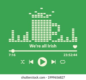 Irish beer fan anthem signal level indicator