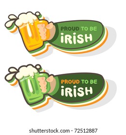 Irish beer icon sign, symbol.