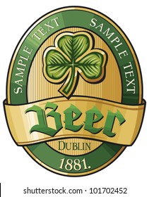 irish beer label