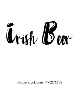 Irish Beer Lettering